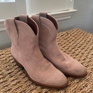 Penny Tecova roper  - pale pink/lavender suede